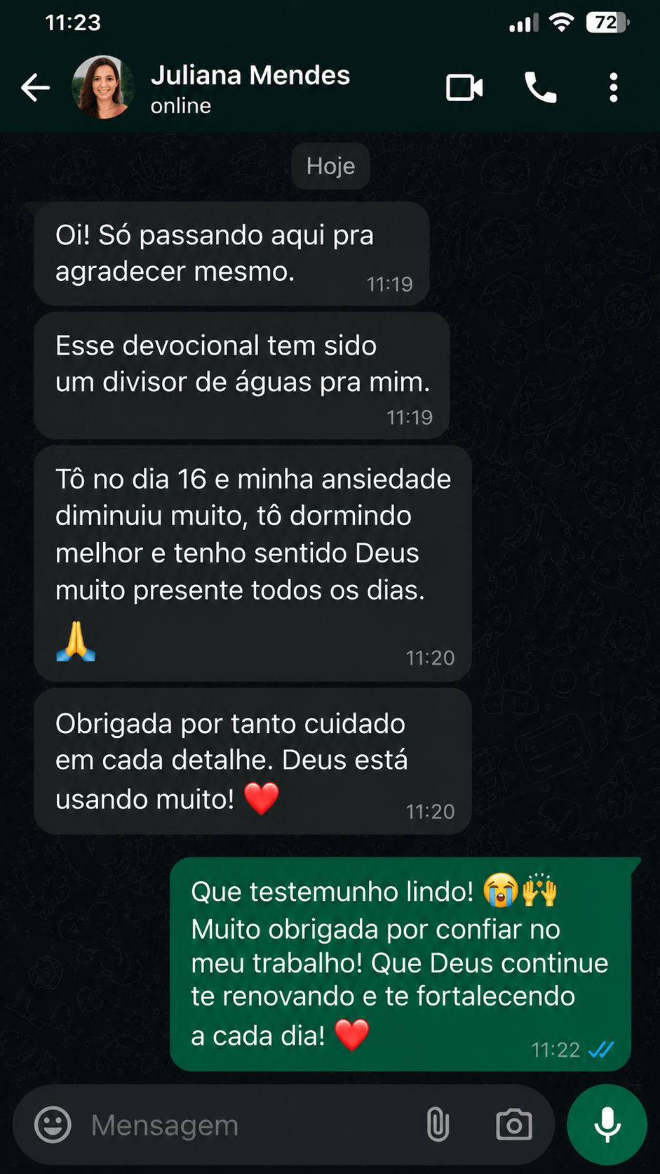 Testimonio de alumno